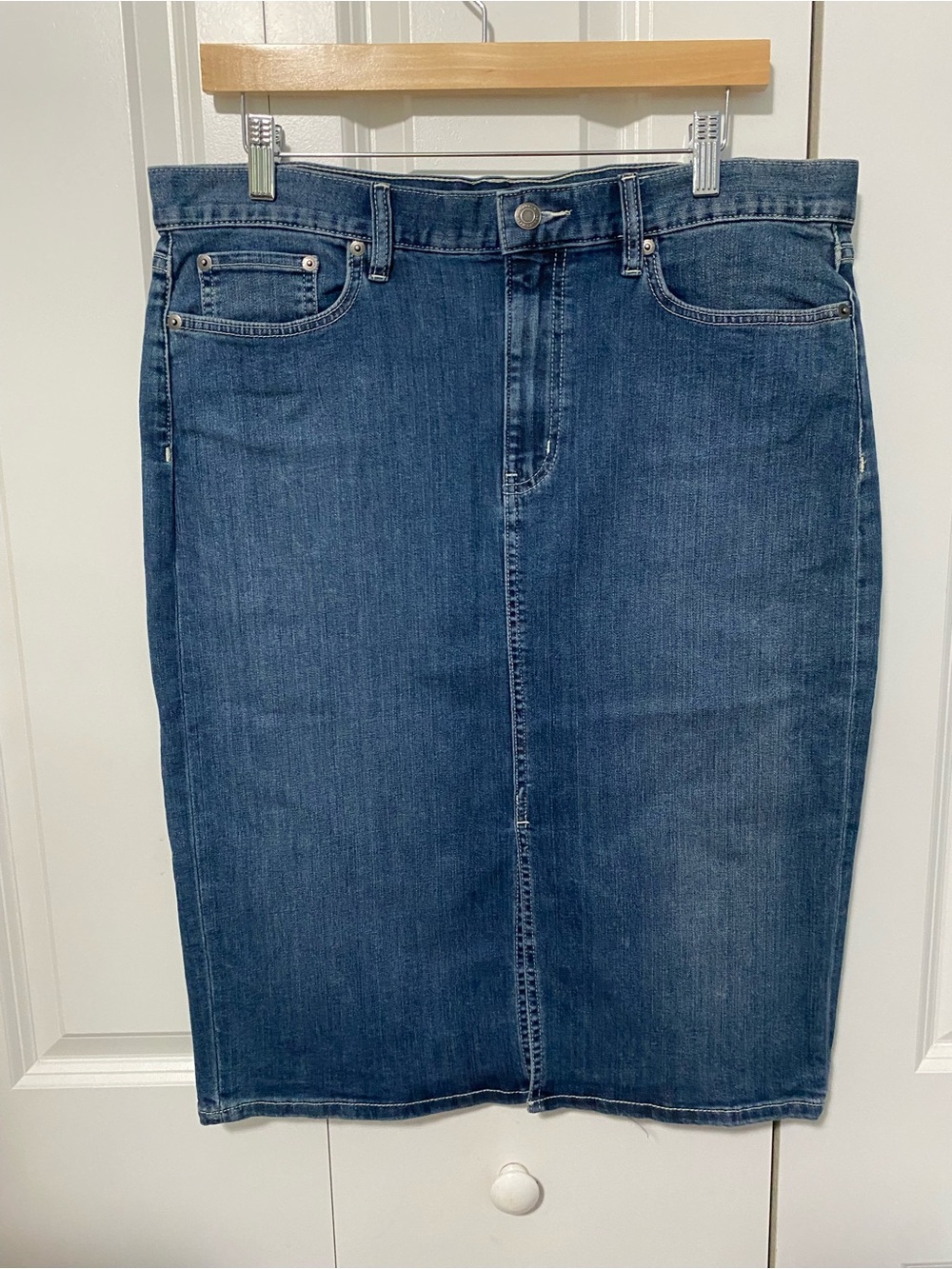 Ralph Lauren Dark Blue Denim Pencil Skirt